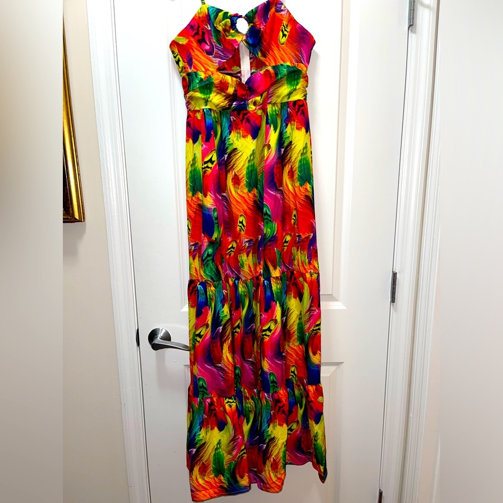 NIB Women’s Metamorphosis Girl Long Vibrant Sexy Summer Maxi Dress. Size Large - Picture 5 of 12